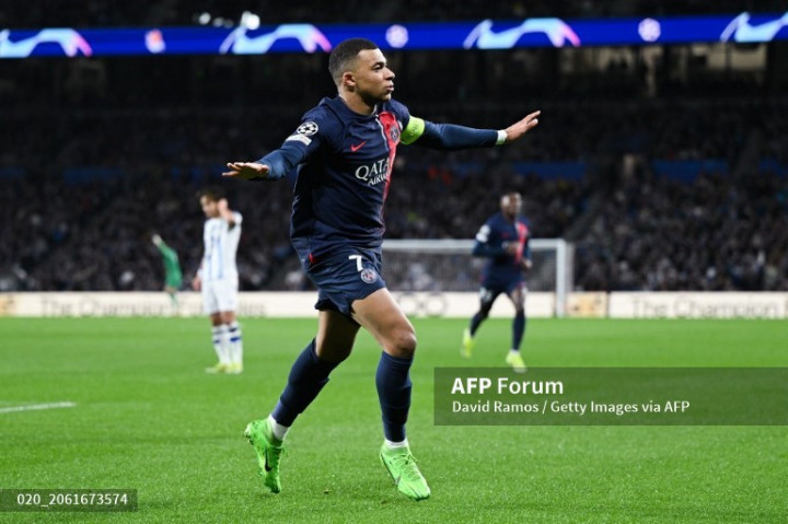 Liga Champions: PSG ke Perempat Final Usai Tekuk Sociedad 1-2, Mbappe Borong Dua Gol
