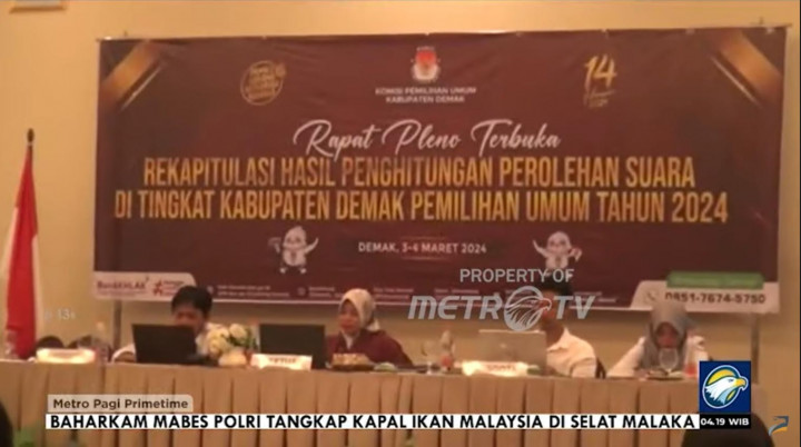 Walau Sempat Terkendala Banjir, Rekapitulasi Suara di Demak Rampung