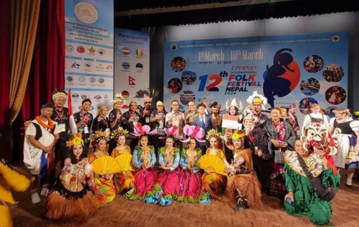 Bangga! Delegasi Tangsel Wakili Indonesia di International Folk Festival 2024 di Nepal