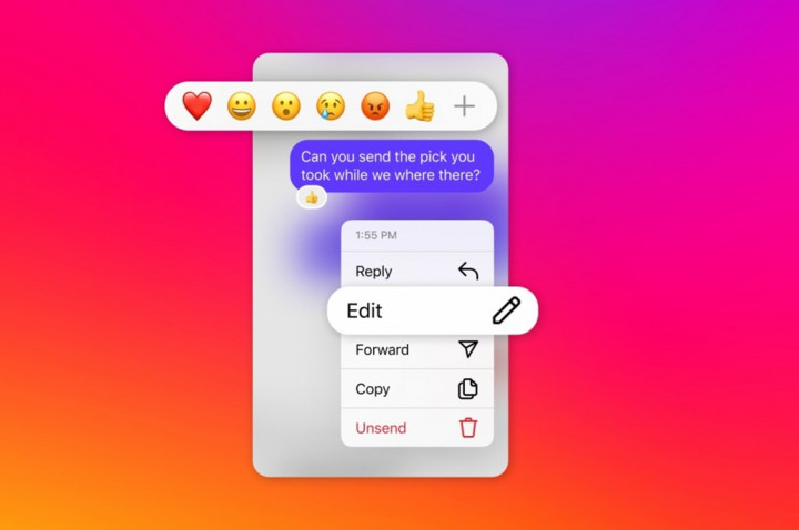 Instagram Mungkinkan Pengguna Edit DM Setelah Dikirim