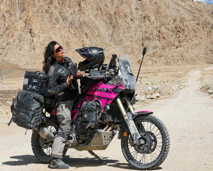 Influencer otomotif wanita jadi korban pemerkosaan di India. (instagram @vueltaalmundoenmoto)