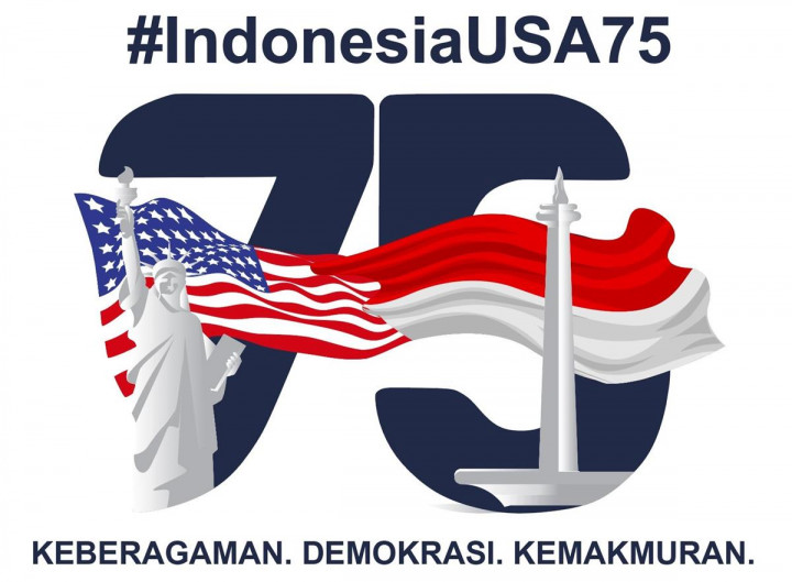Ada Patung Liberty dan Monas, Apa Arti Tema 75 Tahun Hubungan Indonesia-AS?