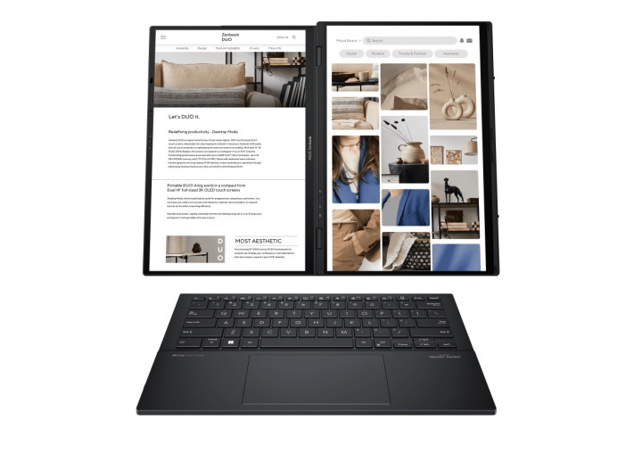 ASUS Zenbook DUO (UX8406), Laptop Terbaik dengan Dua Layar Bertenaga AI