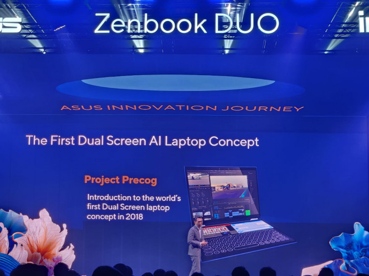 Laptop 2 Layar Asus Zenbook Duo UX8406 Sudah di Indonesia, Harganya?