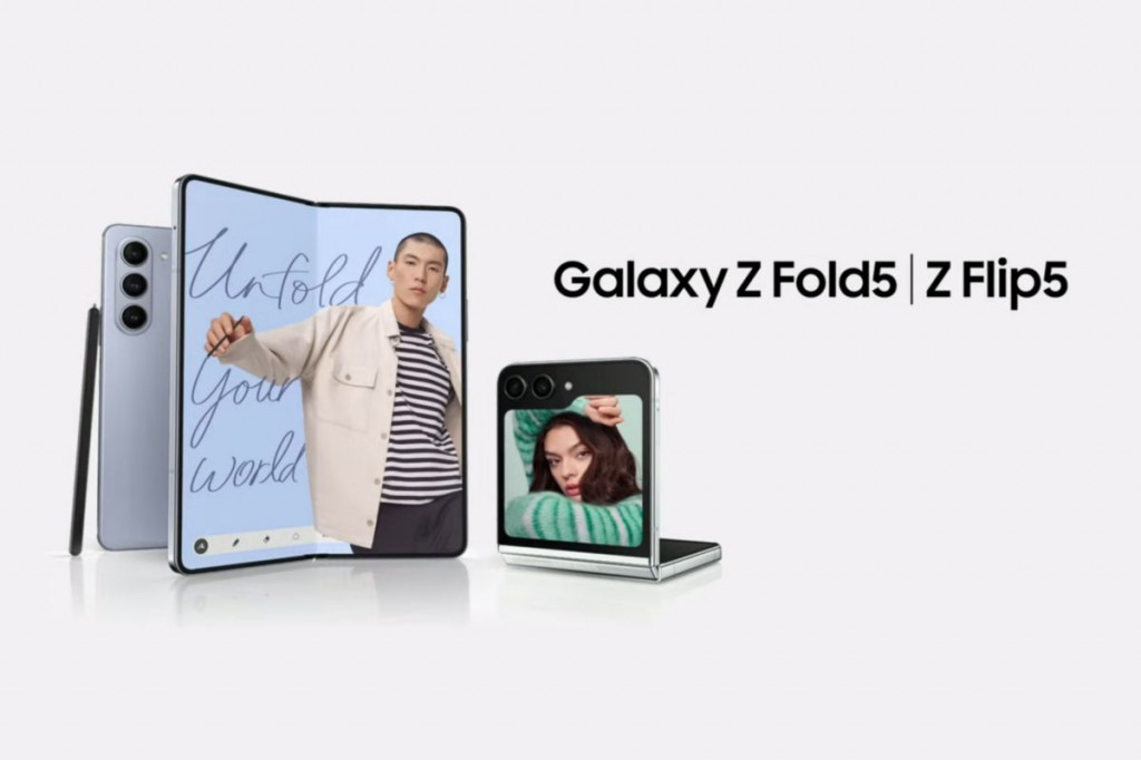 Smartphone lipat (foldable) Samsung.