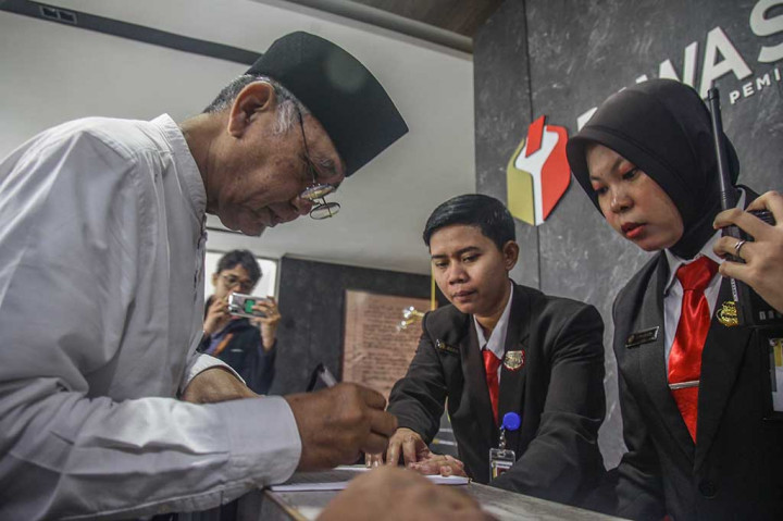 Agus Rahardjo Laporkan Dugaan Kecurangan Pemilu ke Bawaslu RI