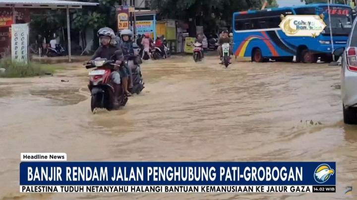 Pati Diterjang Banjir, Akses Utama Pati-Grobogan Terputus