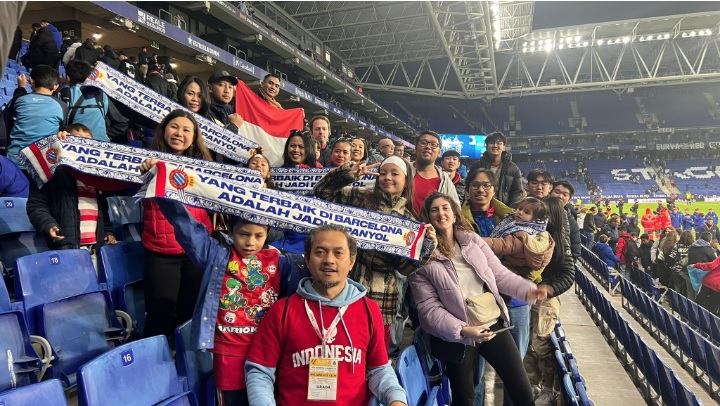 Diaspora Indonesia Tunjukkan Dukungan untuk Espanyol