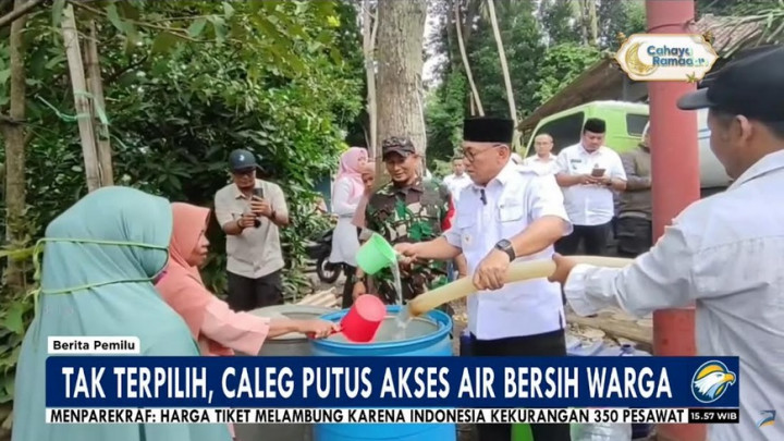 Caleg di Banten Putus Akses Air Bersih untuk Warga karena Tidak Terpilih
