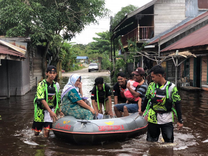 5 Warga Tenggelam saat Banjir Kota Palangkaraya
