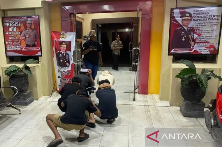 Polresta Banjarmasin Tangkap Puluhan Remaja Terlibat Perang Sarung