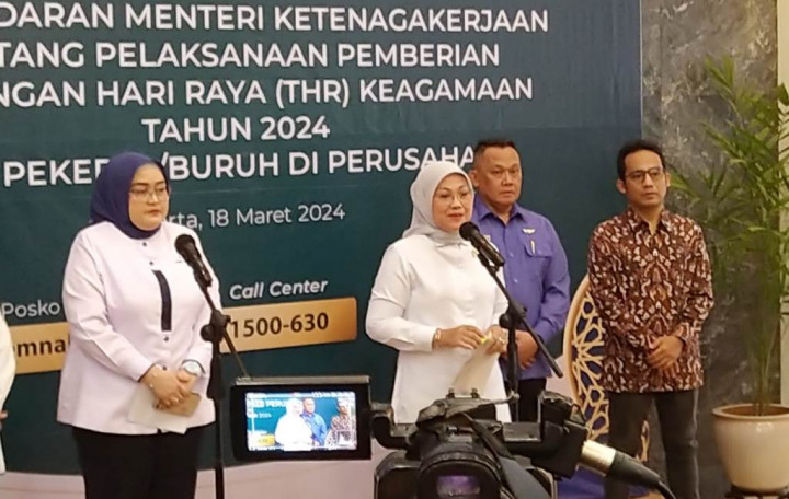 Terbitkan SE THR Keagamaan 2024, Menaker: THR Harus Dibayar Penuh, Tak Boleh Dicicil