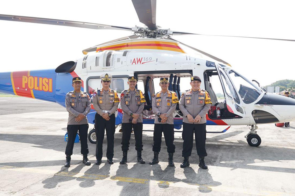 Dirlantas Polda Jateng Pantau Arus Mudik di Pantura dari Udara