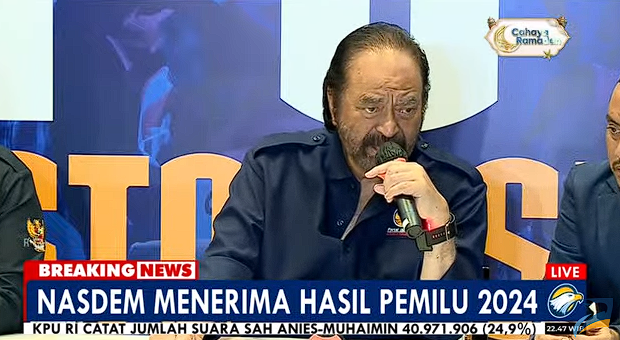 Partai NasDem Ucapkan Selamat ke Pemenang Pemilu 2024