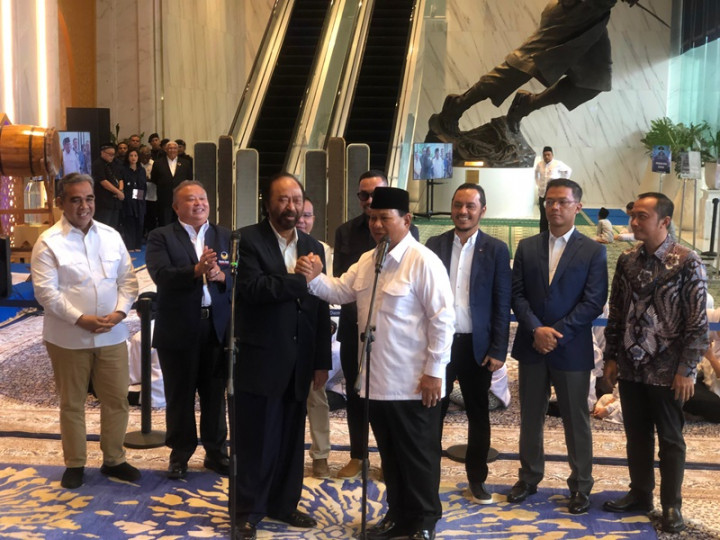 Temui Surya Paloh, Prabowo Sebut Rakyat Ingin Pemimpinnya Rukun