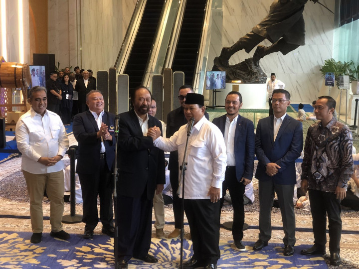 Prabowo Apresiasi Ucapan Selamat dari Surya Paloh