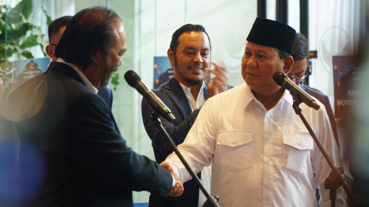 Prabowo Sepakat dengan Surya Paloh Soal Kebersamaan Usai Pemilu