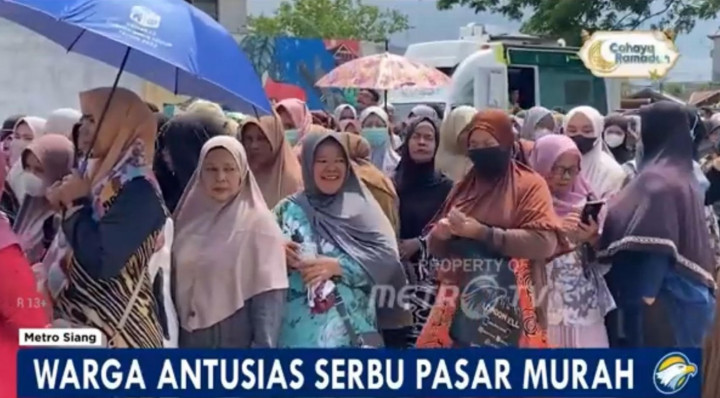 Warga Lhokseumawe Serbu Pasar Murah Ramadan
