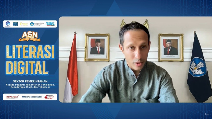 Nadiem: Pemahaman Literasi Digital Kunci Melanjutkan Gerakan Merdeka Belajar