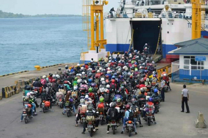Pemotor di Jalur Penyeberangan akan Dikawal Polisi saat Mudik Lebaran 2024