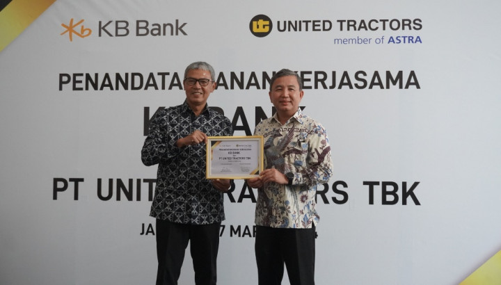 KB Bank dan United Tractors Jalin Kerja Sama Penyaluran Kredit Pembelian Alat Berat