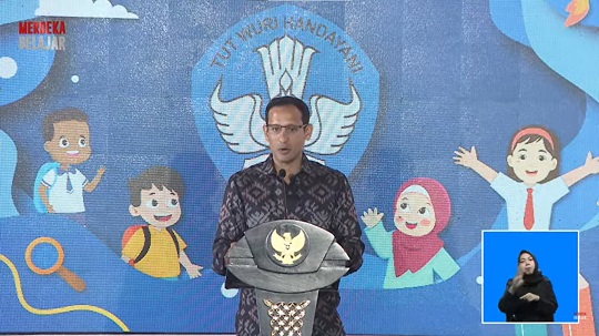 Nadiem Sebut Kehadiran Kurikulum Merdeka Agar Guru dan Siswa Senang