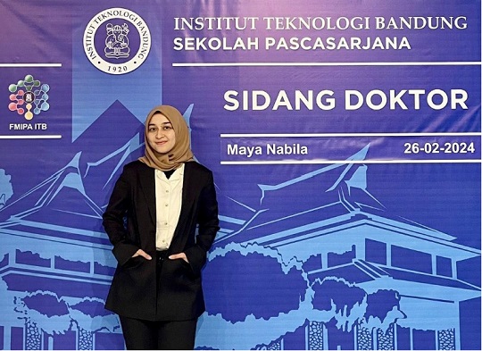 Kisah Maya Nabila, Mahasiswa ITB yang Bergelar Doktor di Usia 24 Tahun
