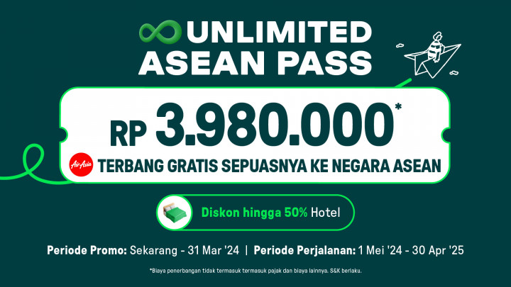 AirAsia Move Buka Promo Terbang Gratis Sepuasnya