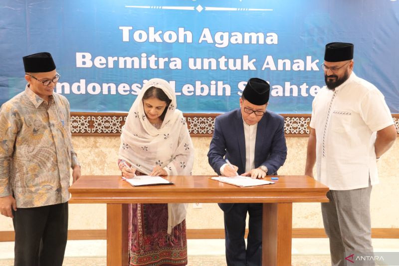 Perkuat Perlindungan Hak Anak, Kemenag Teken MoU dengan UNICEF