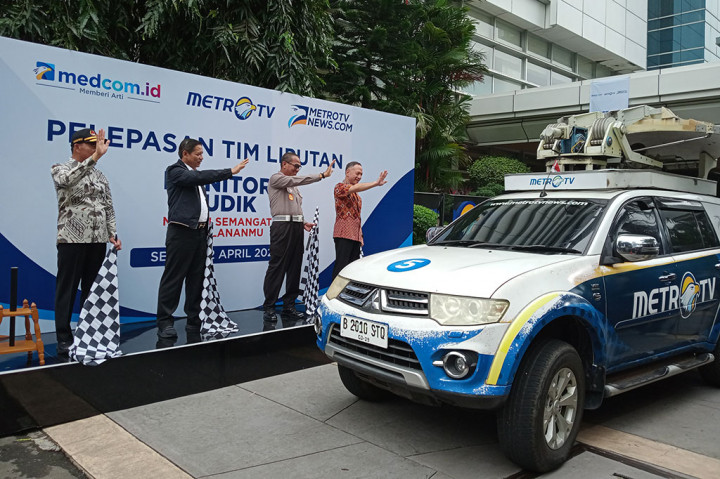 Momen Pelepasan Tim Liputan Monitor Mudik Metro TV