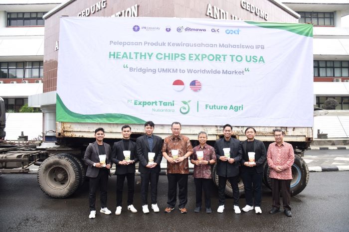 Bangga! Mahasiswa IPB Berhasil Ekspor Produk Healthy Chips Perdana ke Amerika Serikat