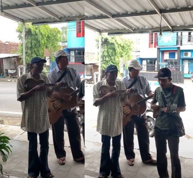 Viral! Musisi Jalanan Ini Bawakan Lagu Koyo Jogja Istimewa Versi Keroncong, Netizen: Syahdu