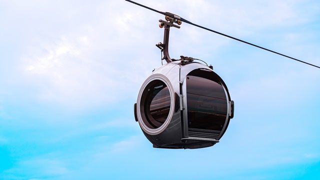 Dirancang eksklusif untuk Singapore Cable Car, Kabin SkyOrb menjadi kabin kereta gantung berbentuk sferis. (Foto: Dok. Istimewa)