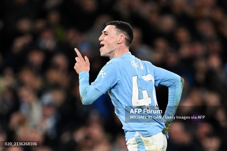 Phil Foden cetak hattrick saat City libas Aston Villa dengan skor 4-1-Foto AFP