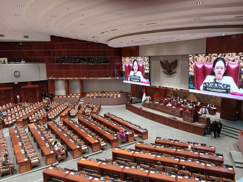 Rapat Paripurna ke-15 penutupan Masa Sidang IV Tahun 2023-2024. Foto: Medcom.id/Fachri.
