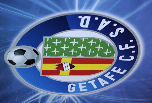 Logo Getafe. (DOMINIQUE FAGET / AFP)