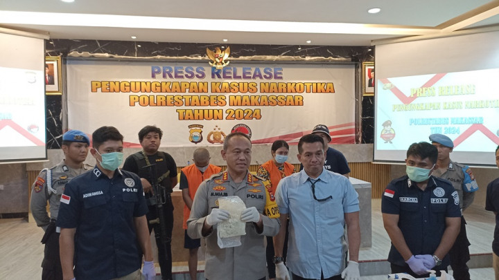 Polrestabes Makassar Ungkap Peredaran Narkoba Jenis Baru Asal Tiongkok