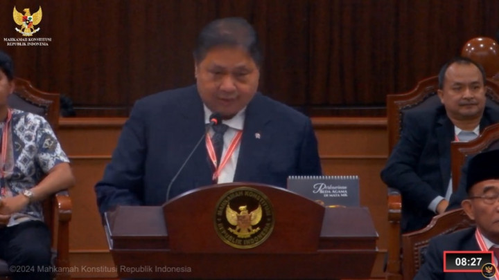 Sidang Sengketa Pilpres, Airlangga Jelaskan Penyebab Harga Beras Naik