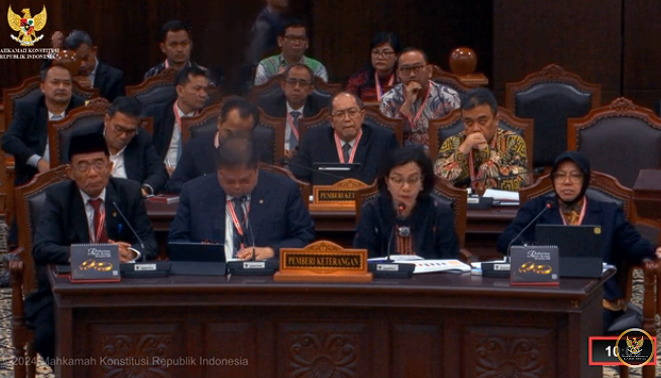 Presiden Jokowi Beri Arahan 4 Menterinya Sebelum Hadir di MK