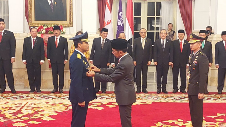 Ini Pesan Presiden ke Marsekal Tony Usai Dilantik jadi KSAU