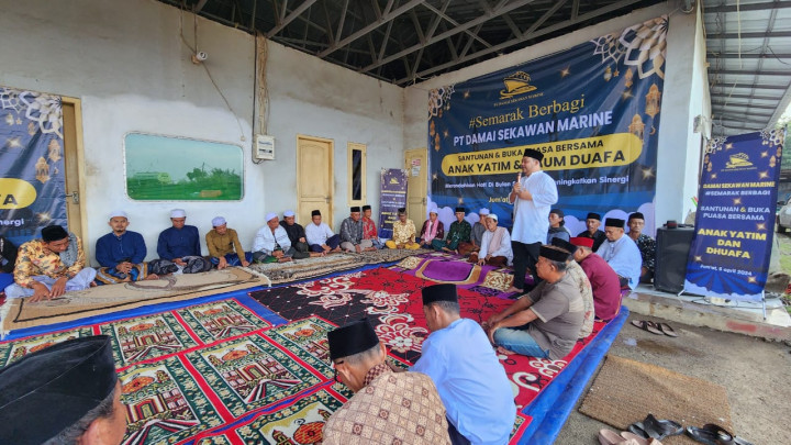 Ratusan Anak Yatim dan Duafa di Puloampel Serang Dapat Santunan