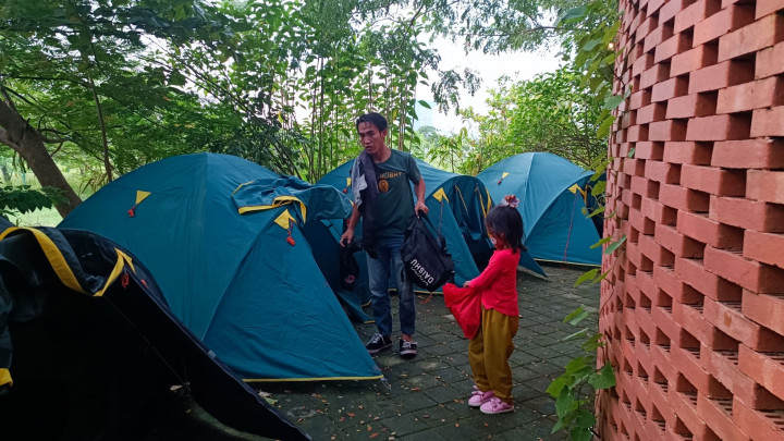 Unik, Rest Area di Pantura Cirebon Ini Sediakan Tenda Camping untuk Pemudik