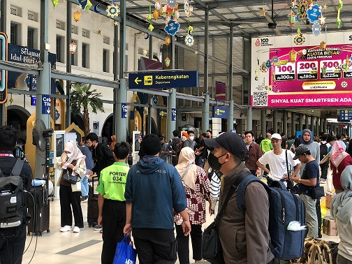 Hingga H-2 Lebaran, 370 Ribu Orang Mudik Naik Kereta Api