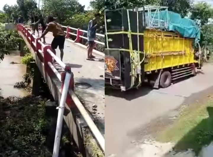 Geger! Pemuda  di Demak Bongkar Jembatan agar Truk Sound Bisa Lewat, Begini Penjelasan Polisi