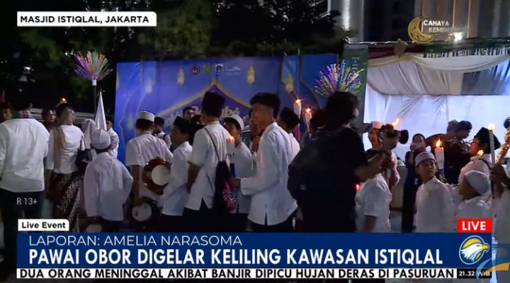 Masjid Istiqlal Perdana Gelar Pawai Obor