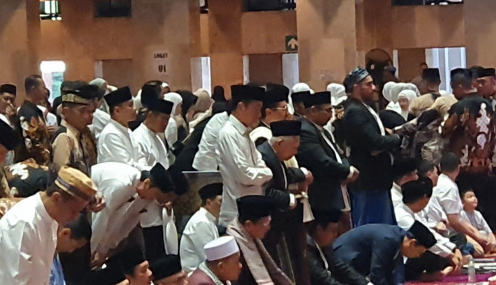 Momen Jokowi Salat Id di Masjid Istiqlal