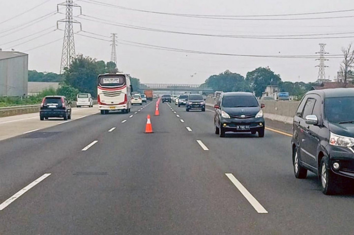 Jasa Marga Lengkapi Sarana & Prasarana Lajur Contraflow