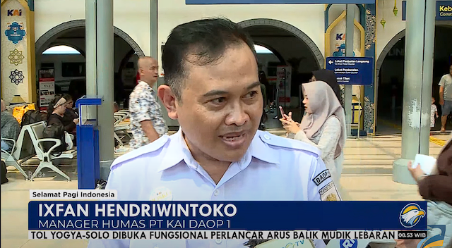 KAI Daop 1 Prediksi Puncak Arus Balik 13-15 April