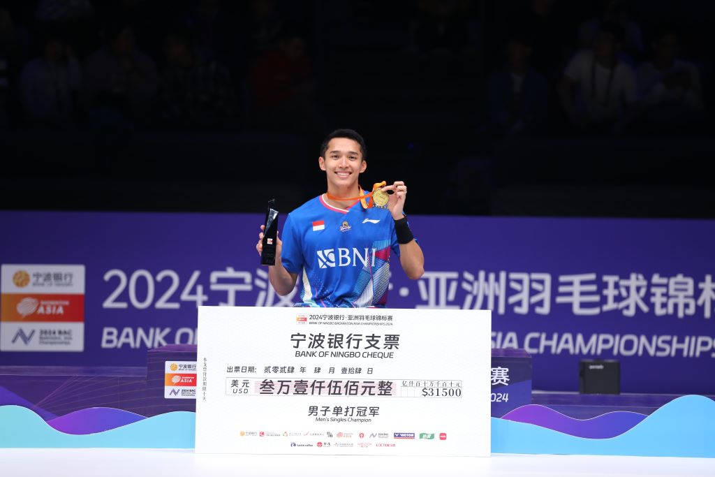 Jonatan Christie juara BAC 2024 (dok. PBSI)