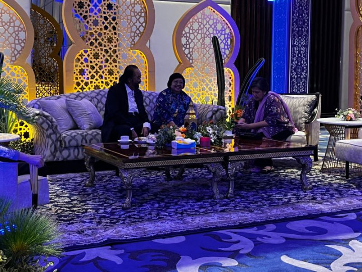 Surya Paloh Hadiri Halalbihalal di NasDem Tower